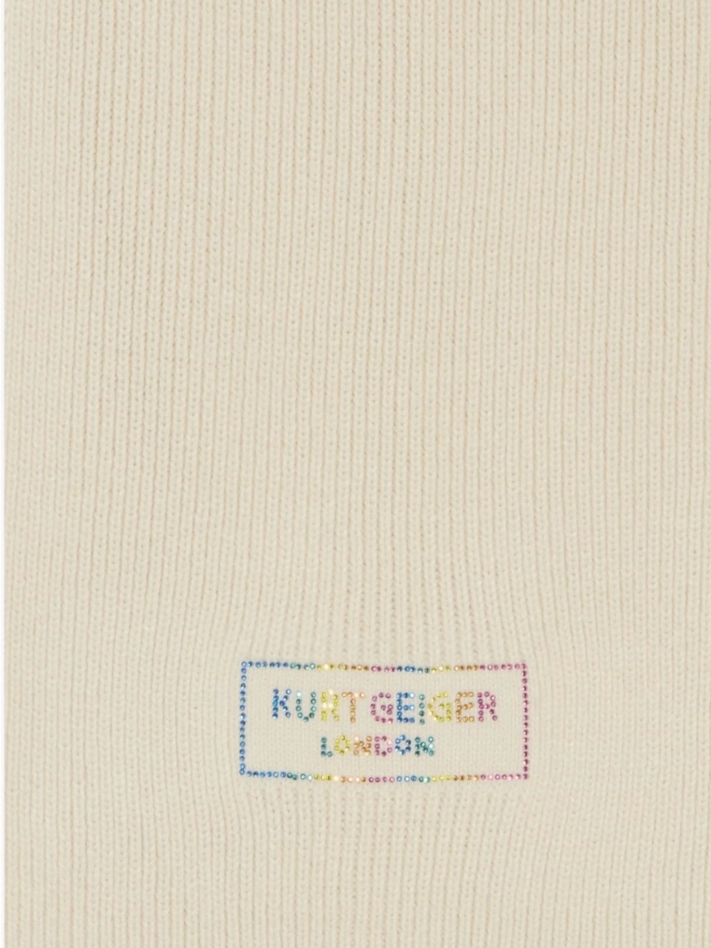 Kurt Geiger Bone Crystal Logo Scarf - Picture 2 of 4